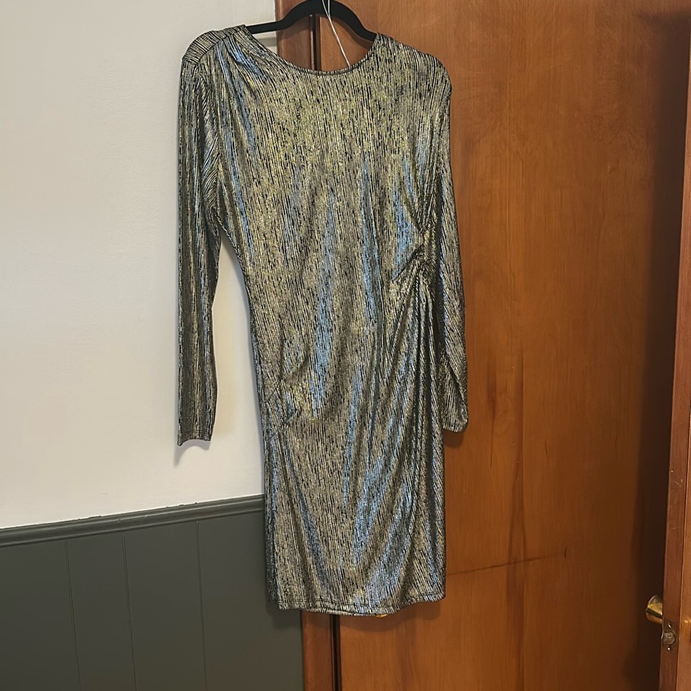 Gold and black party dress NWT